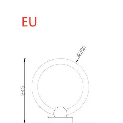 Nordic style circular chandelier lamp with a round acrylic shade and integrated LED light