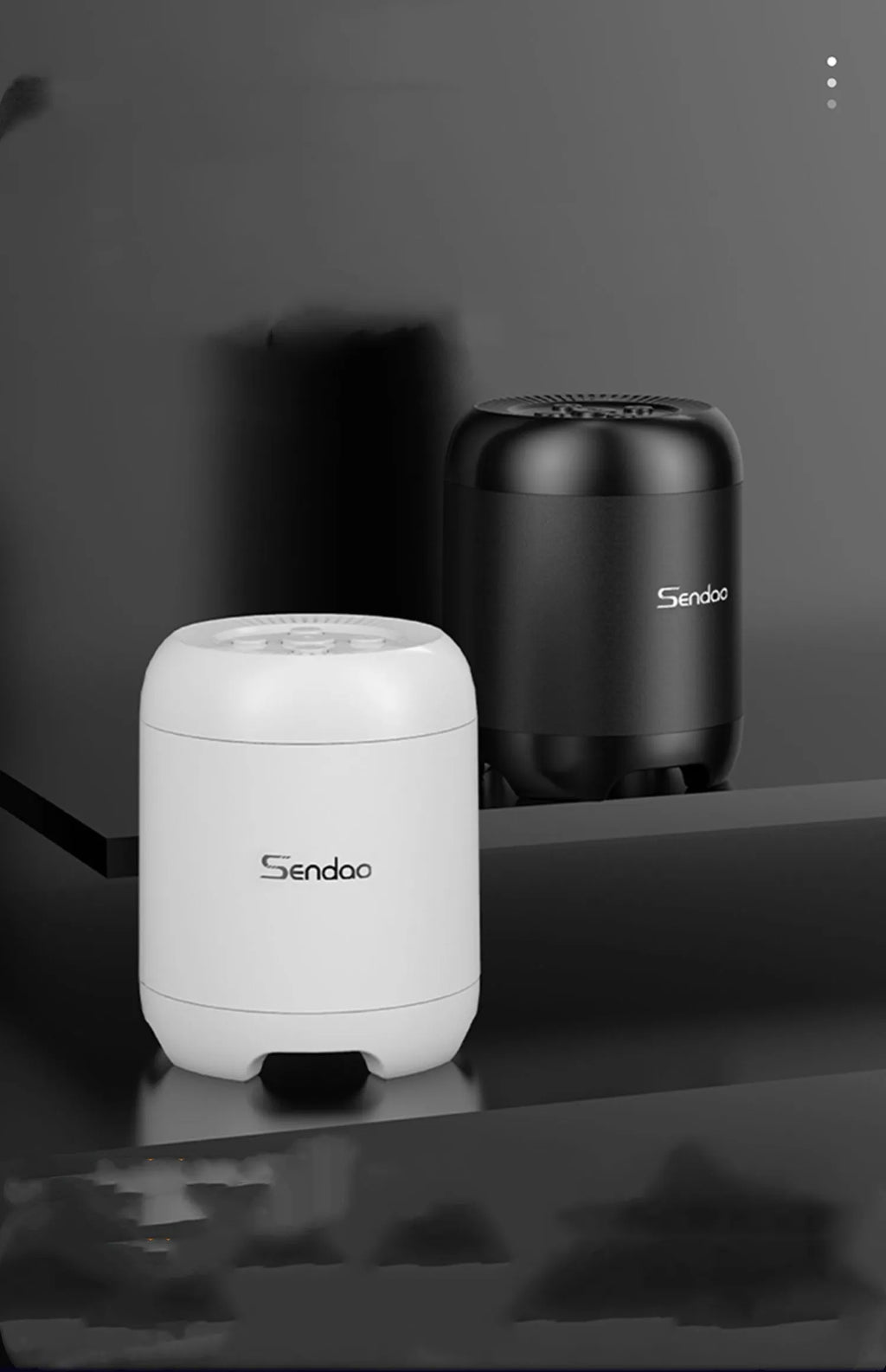 Wireless Bluetooth speaker with USB port and card reader slot in compact 90x73x73mm design