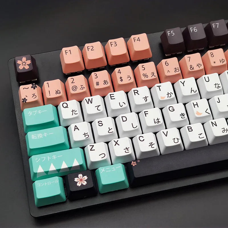 Green Cherry mechanical animation keycap set for wireless keyboards.