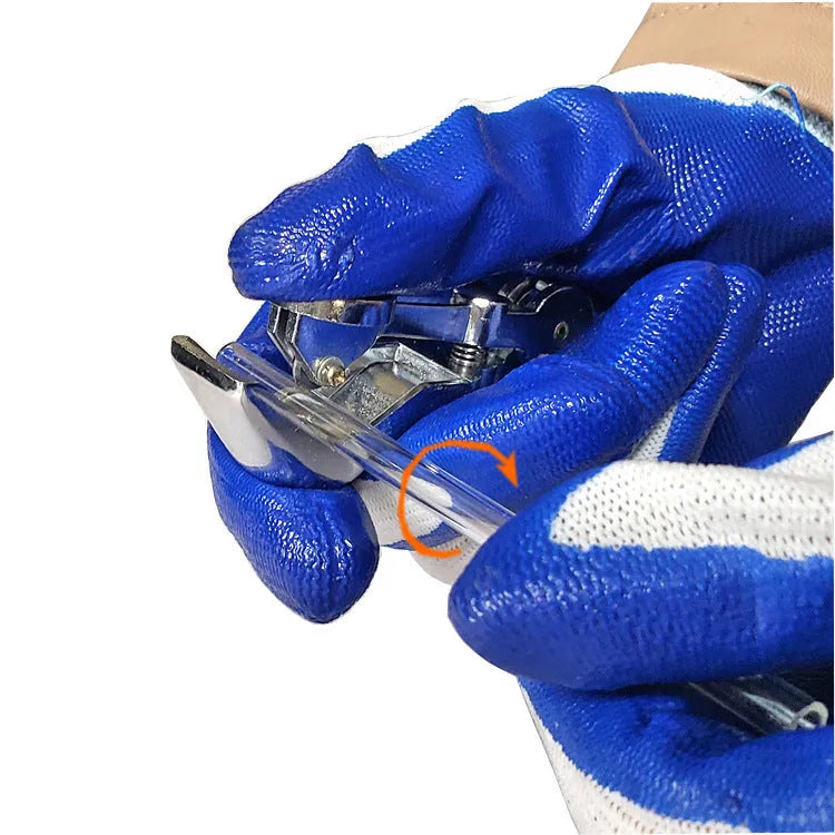 Zinc alloy glass tube cutter with suction cups for cutting rods and tubing up to 45mm diameter