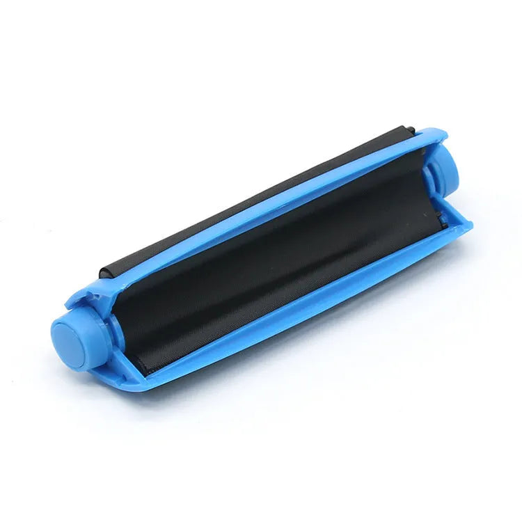 Manual plastic cigarette maker for 110mm shredded tobacco cigarettes in multiple colours.
