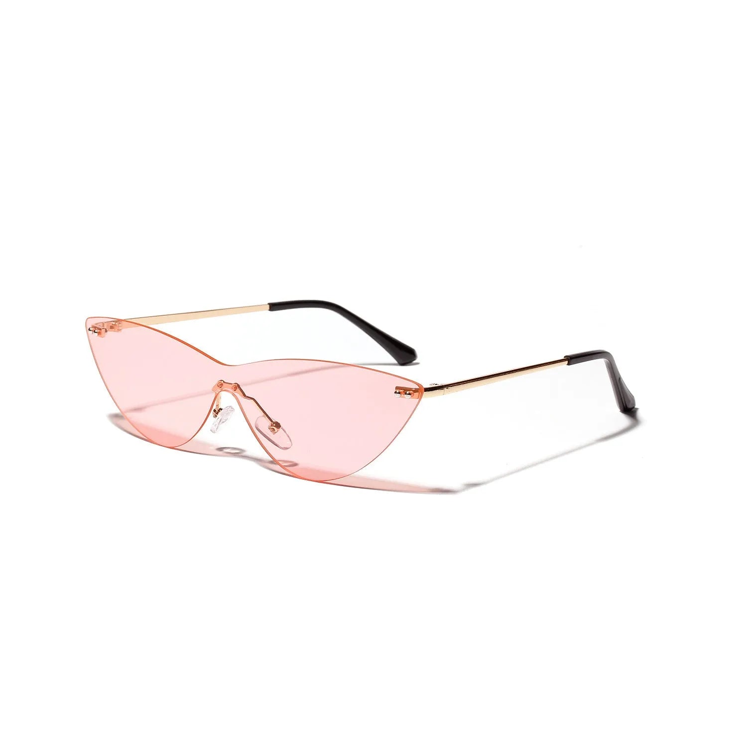 Brown vintage sunglasses with metal frame and UV400 protection lenses