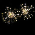 LED meteor shower decorative light with warm colour starry explosion effect for outdoor garden use