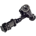 Black metal 7-inch magic friction articulating arm for DSLR cameras with hot shoe and camera mounts