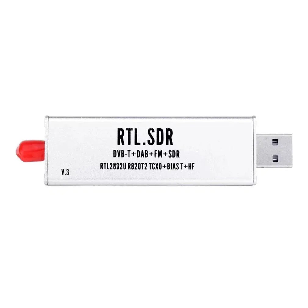A300U black metal all-band software radio receiver with gold SMA connector for 25MHz-1700MHz frequency range