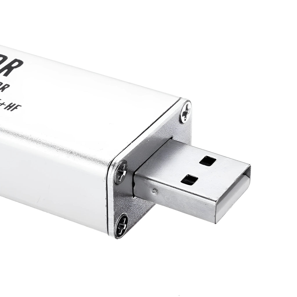 A300U black metal all-band software radio receiver with gold SMA connector for 25MHz-1700MHz frequency range