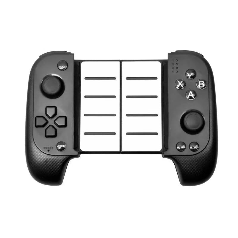 Cytec wireless telescopic Bluetooth game controller in black or red blue attached to a mobile phone.