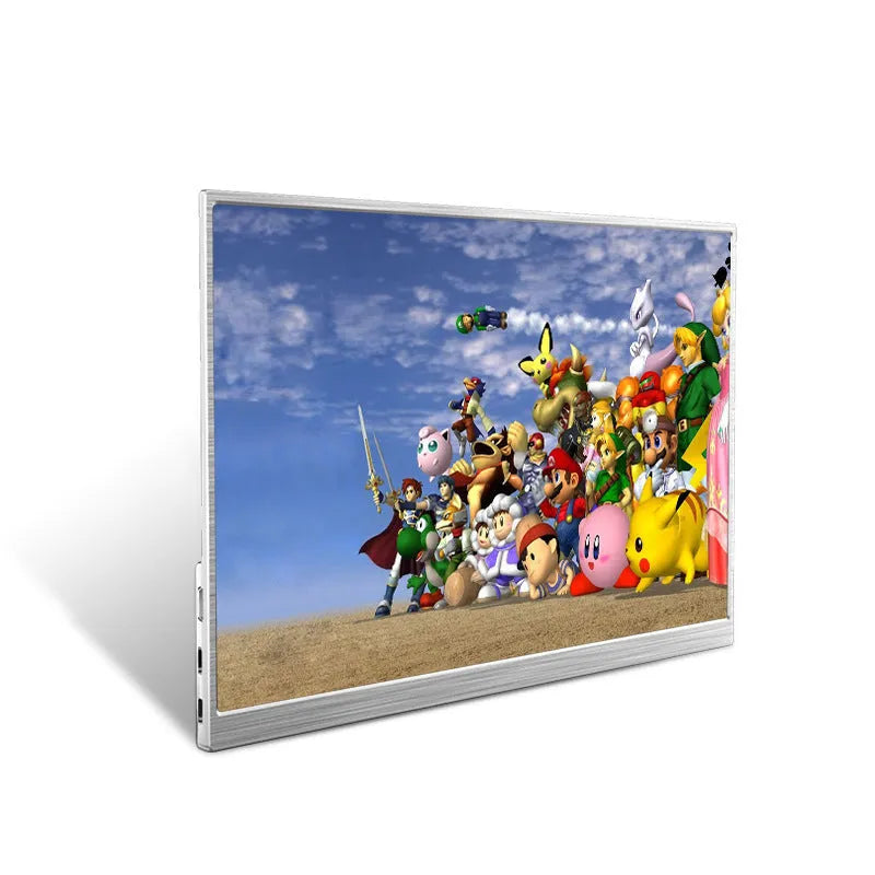 15-inch ultra-thin portable IPS display monitor with HDMI and USB-C ports for gaming and computer use