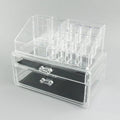 Clear acrylic foldable makeup storage box with 18 litre capacity