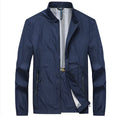 Kentino men's blue summer polyester shirt with fashion city styling on mannequin