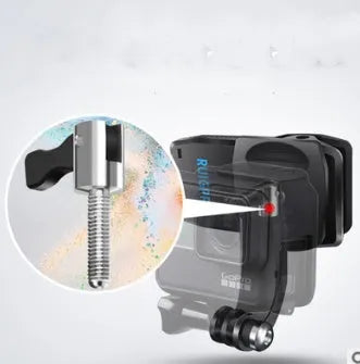 360-degree rotation backpack clip for Gopro, Xiaomi Yi, and Sjcam cameras with aluminium alloy construction