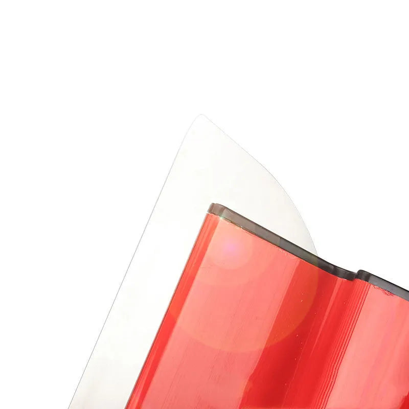 Red 40cm leveling scraper with 0.2mm blade for wall preparation