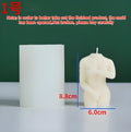 Silicone female body candle mould showing detailed silhouette design for candle making