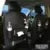 PU leather car seat back organiser with multiple pockets and trash can compartment in various colours
