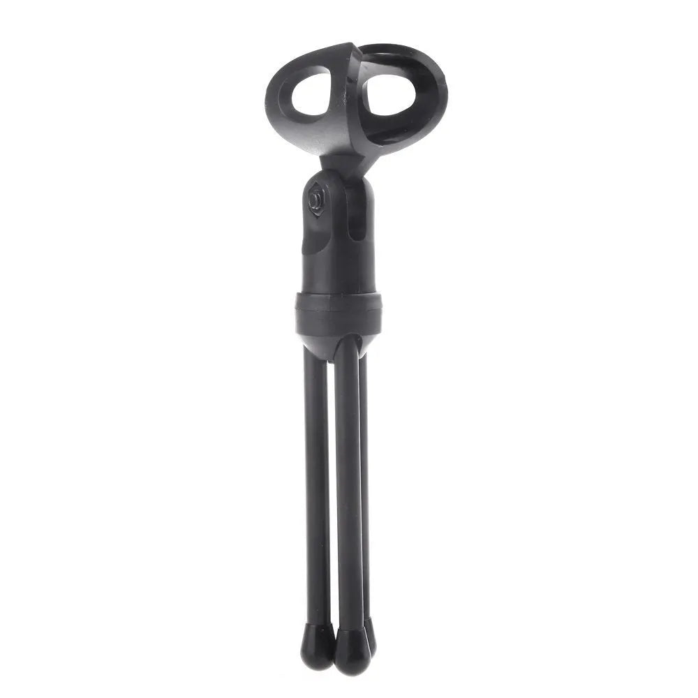 Black wired PC microphone with a holder clip and a long 1.85-metre cable connected to a mini-phone plug.