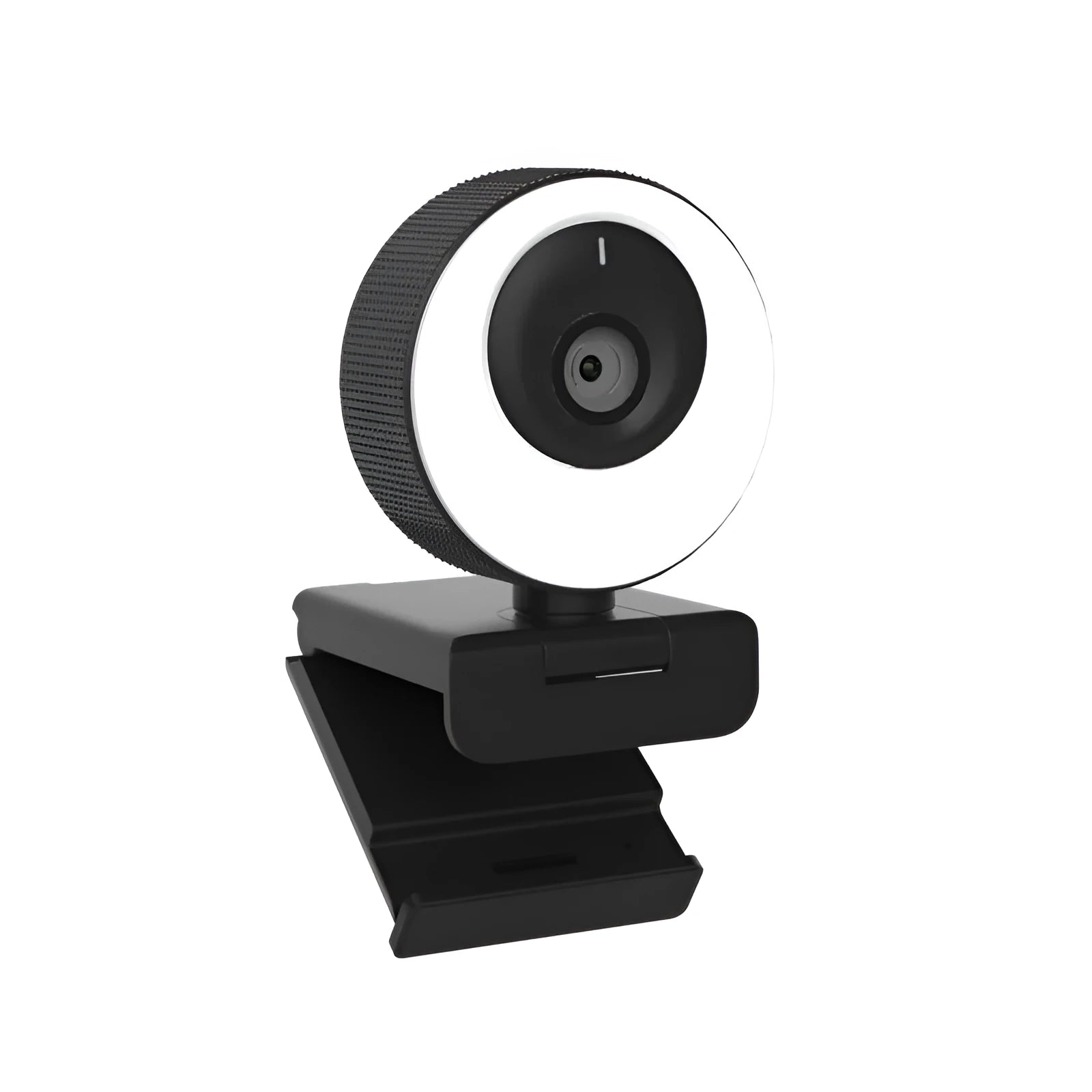Black USB webcam with magnetic privacy cover on a 1.7 metre cable for 1080p video calls