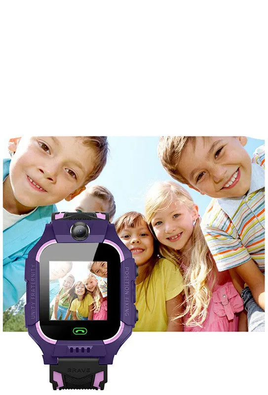 Z6 Q19 children's smart watch with 1.44 inch touch screen in green, purple or red colours