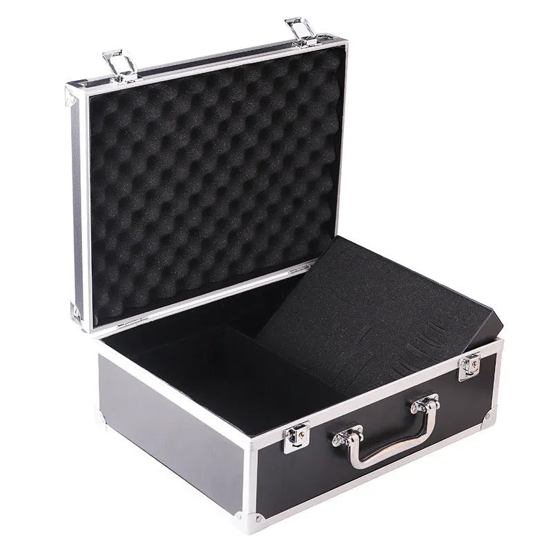 Aluminium alloy tattoo equipment storage box in black or silver colour
