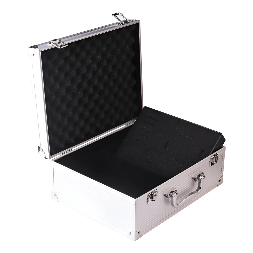 Aluminium alloy tattoo equipment storage box in black or silver colour