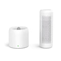 Small white indoor dehumidifier with 1 litre water tank for rooms up to 10 square metres