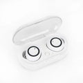 TWS wireless Bluetooth headset in multiple colours including black, white, and two-tone designs