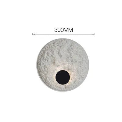 Modern white iron wall lamp in 300mm and 500mm sizes for bedside or hotel lighting.