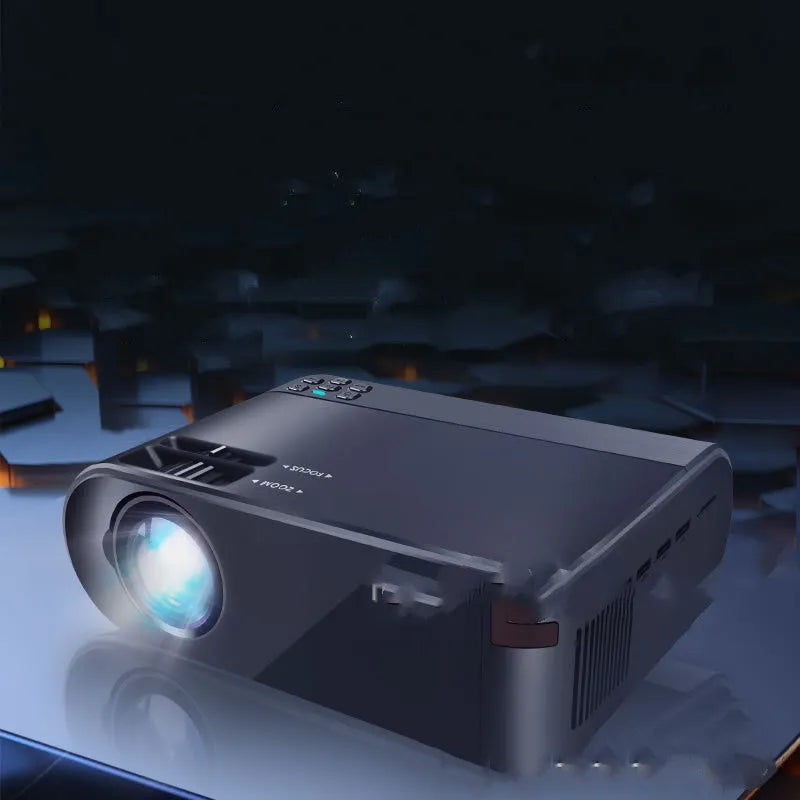 Android WiFi wireless projector with 8K Blu-ray lens and voice control system