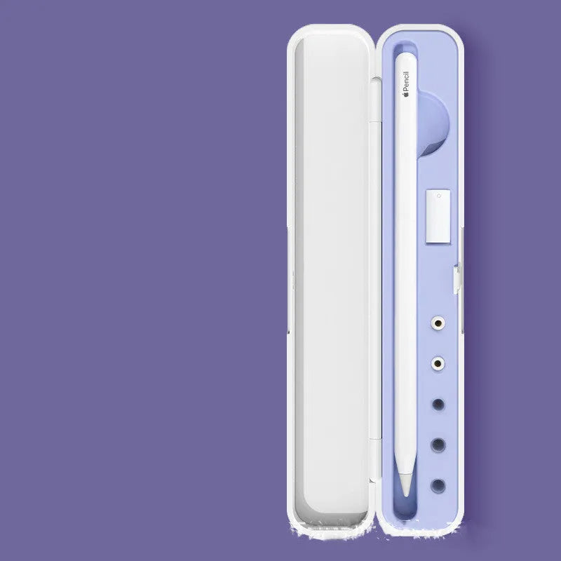 Hard protective storage case for Apple Pencil 1st and 2nd Generation with accessory compartments