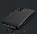 Black back clip battery for iPhone 12 with ultra-thin TPU soft bag design and clip attachment