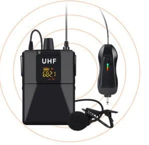 Little Bee X3 black wireless lavalier lapel microphone
