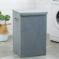 Washable cotton linen clothes sorting box with covered design for laundry storage
