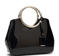 Women's polyester party handbag in seven colours with card slots and zipper pocket