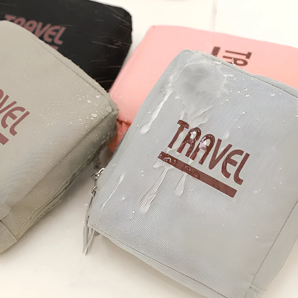 Cube-shaped Oxford cloth travel storage bag with sealed zipper in multiple colours