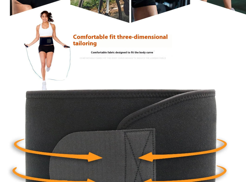 Hot Lumbar Support Belt in neoprene construction for fitness and running waist support