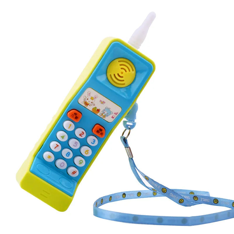 Children's educational toy with sound and light functions featuring cartoon animal design