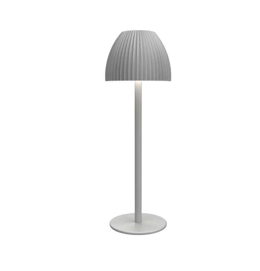 Dimmable small night lamp with Ins pattern design, thin round base, in black or white colour