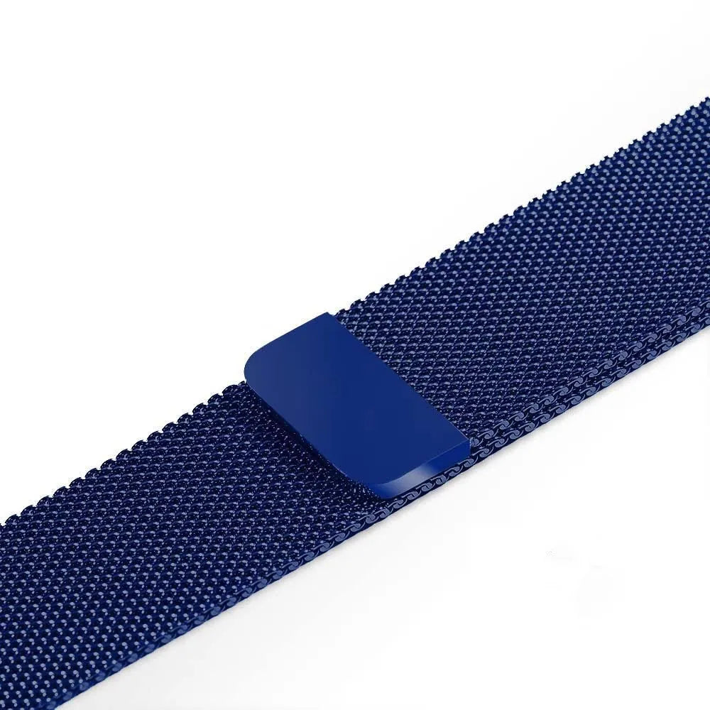 Apple Watch stainless steel mesh strap with magnetic clasp in silver, black, gold and rose gold