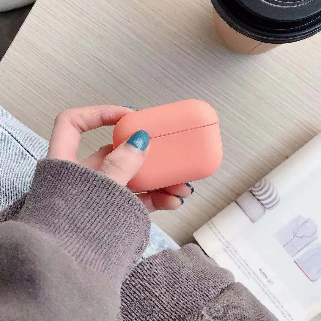 Plastic protective case for Apple AirPods Pro 3 wireless earbuds in various colours.