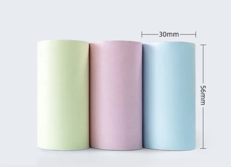 57x30mm pink and yellow blue thermal paper rolls for student wrong question printing