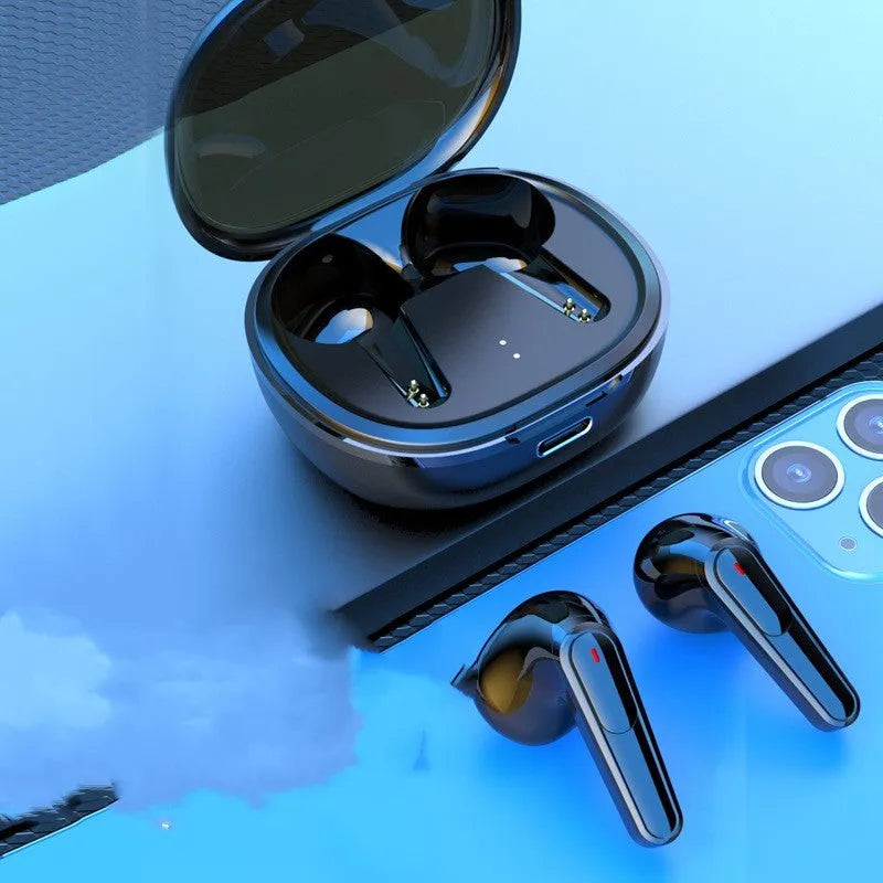 Black PRO30 noise reduction Bluetooth in-ear headset with charging case