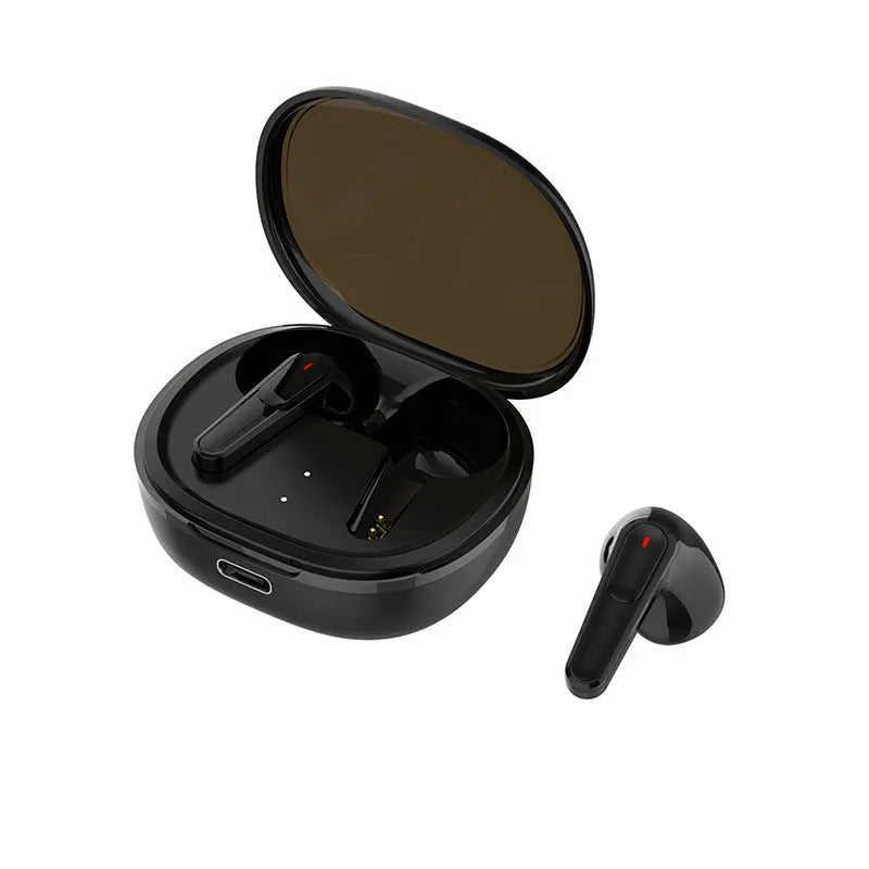 Black PRO30 noise reduction Bluetooth in-ear headset with charging case