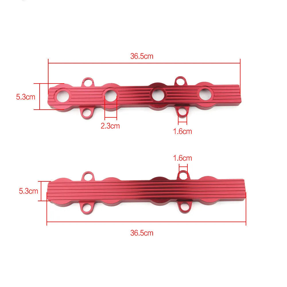 Aluminium alloy engine bonnet heat shield cover in blue, red, and silver colour options