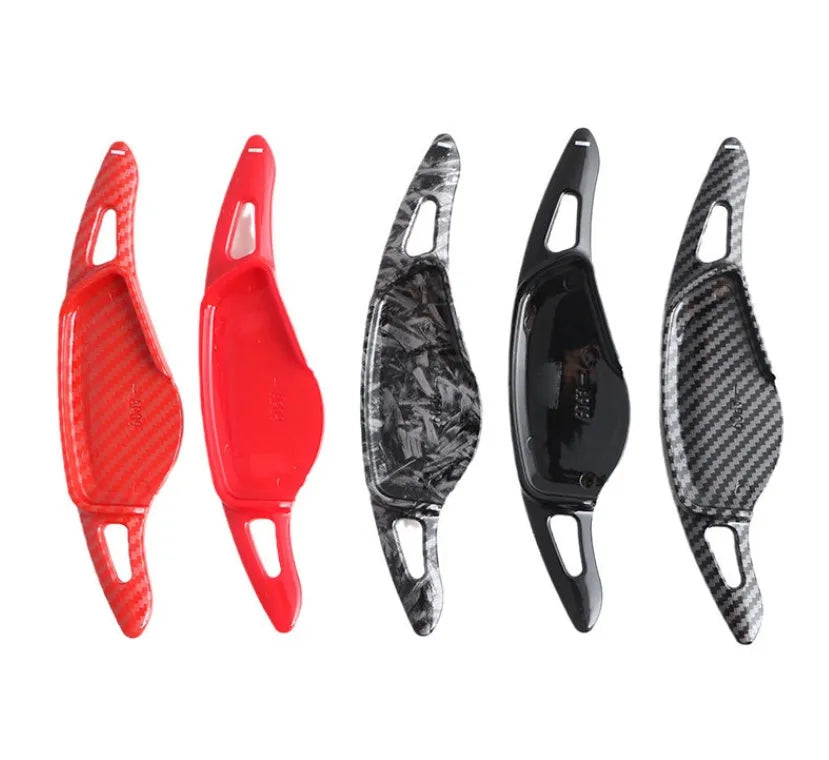 Carbon fibre pattern steering wheel paddle shifter for car interior modification