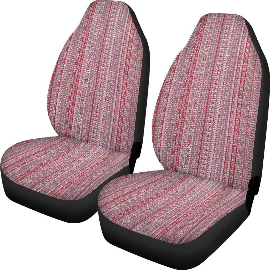 Retro cow spot leopard print pattern on a universal fit polyester car seat cover set