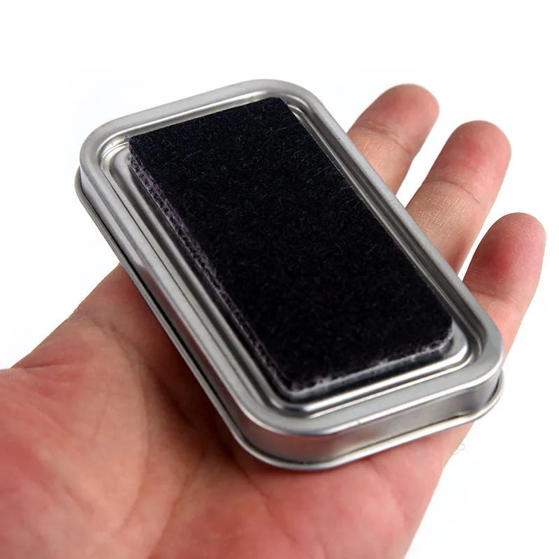 Rectangular notebook stamp pad with oily ink for rubber stamping projects