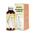 50ml bottle of moisturising body and leg massage essential oil with natural extracts