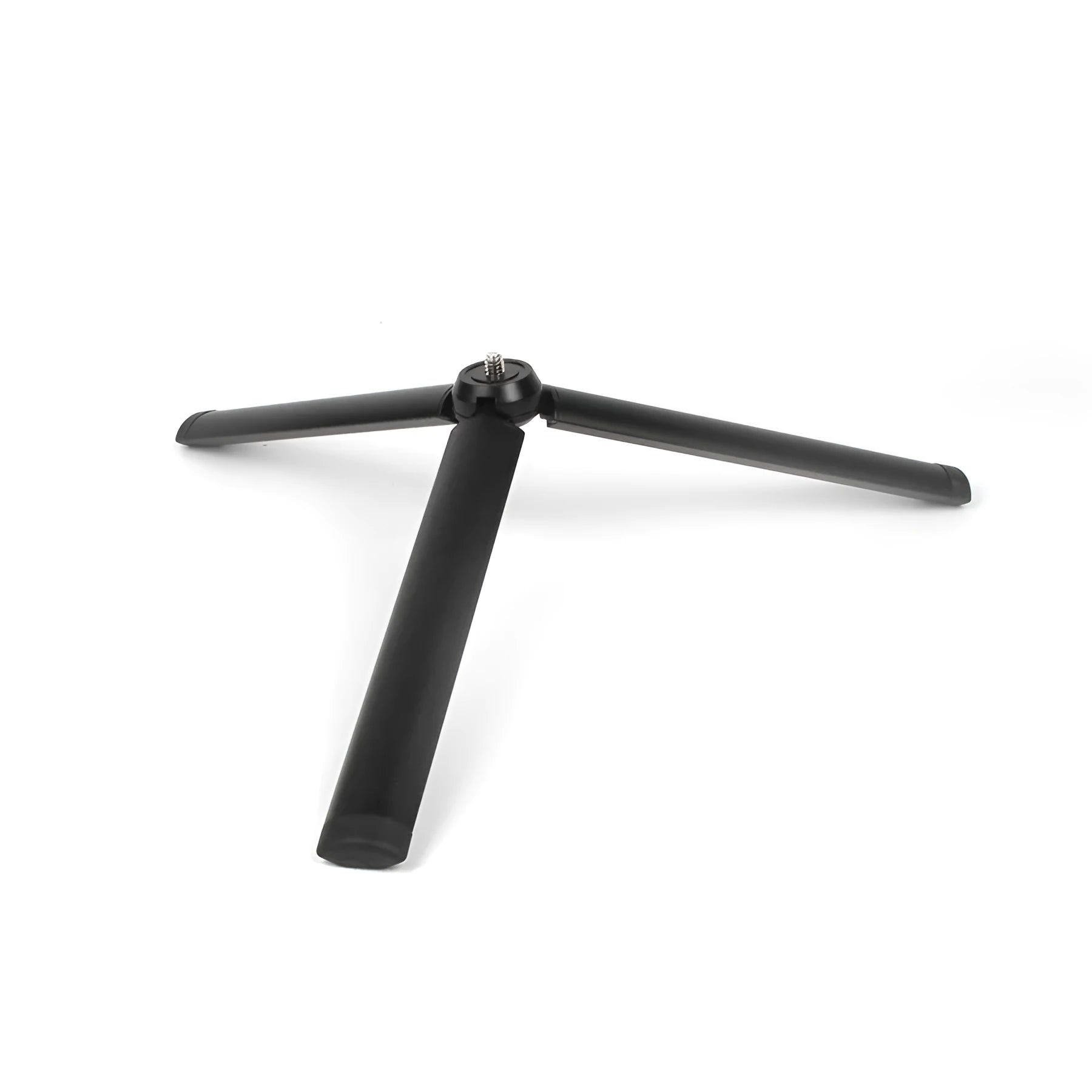 Black aluminium mobile phone tripod compatible with Apple iPhone devices