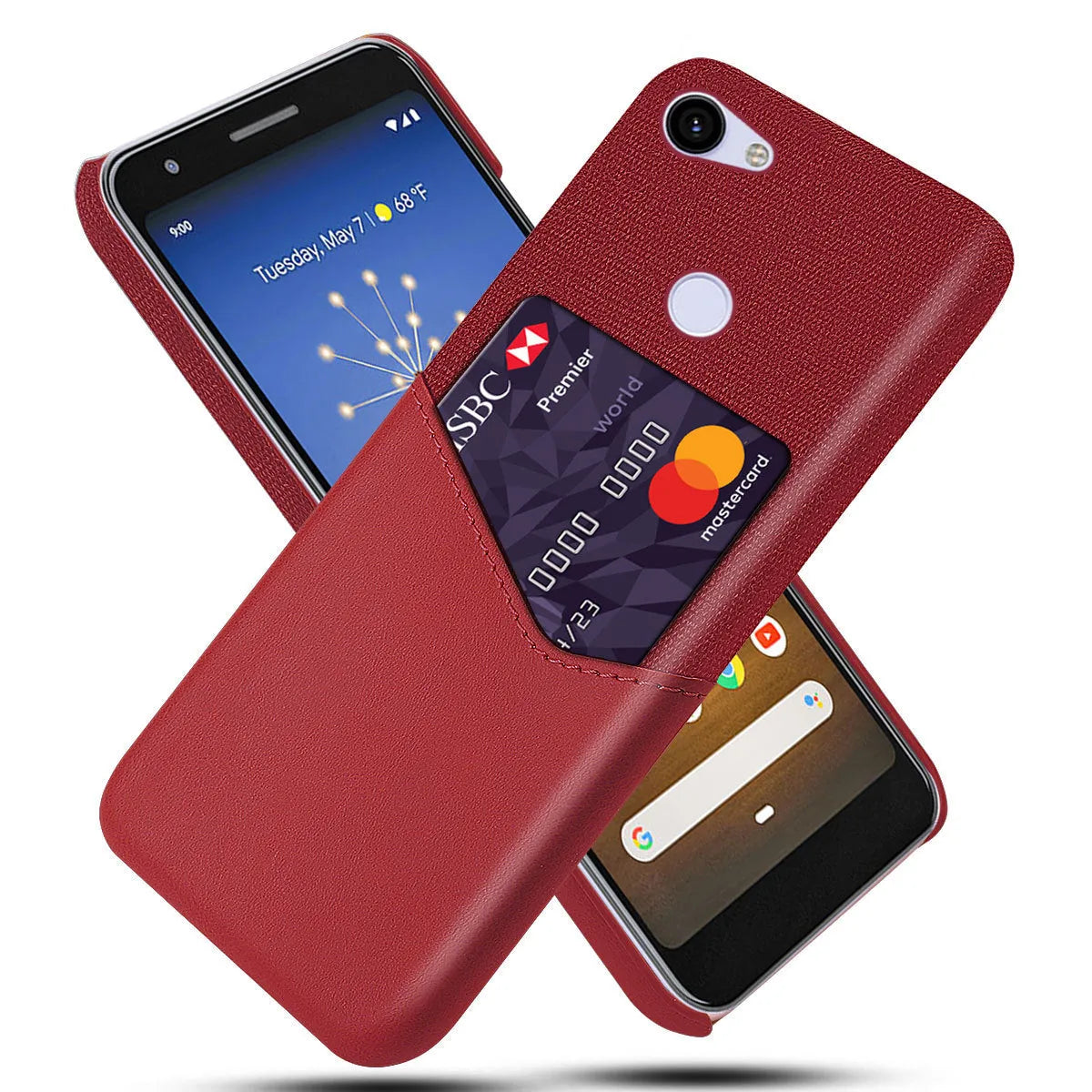 Google Pixel leather mobile phone case in solid colour with waterproof and drop resistant protection