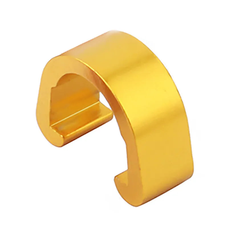 Aluminium alloy C-shaped buckle in multiple colours, showing 10.2mm x 13mm x 5mm dimensions
