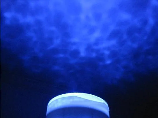 Blue ocean projection lamp with LED lighting for children's bedrooms